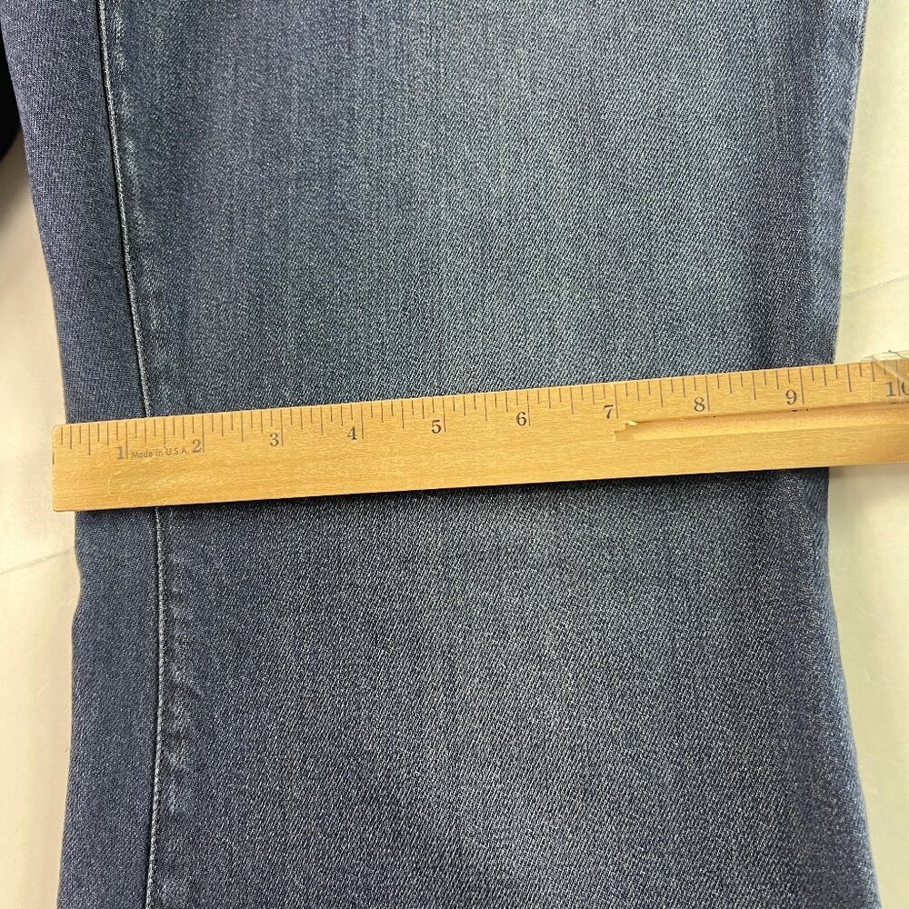 Good American Jean Women 38x33* Good Legs Flare High Rise Dark Blue Denim Tag 18 - Picture 13 of 16